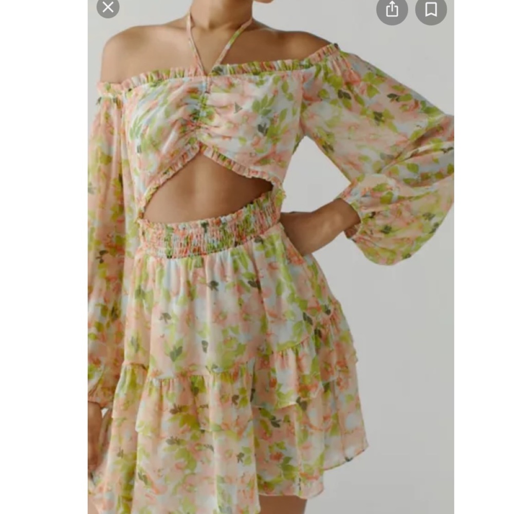 Urban Outfitter McKayla Dress Off shoulder